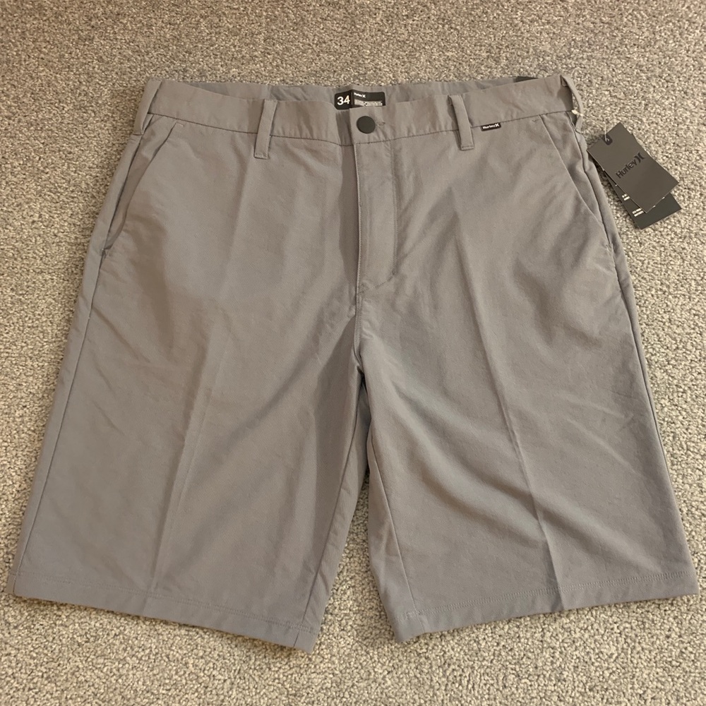 NWT Hurley Nike Dri-fit Shorts Gray 34